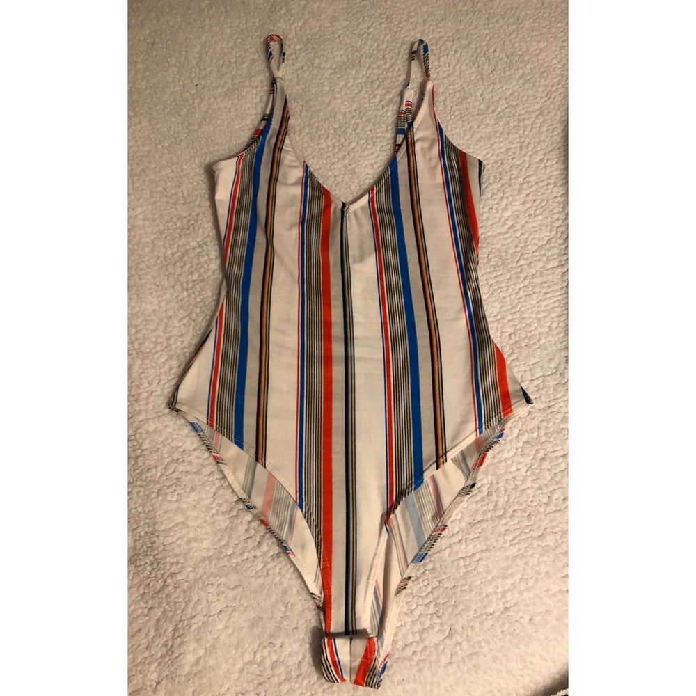 stripped body suit